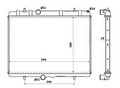 Радиатор охлаждения Citroen Berlingo 08/C3 Picasso 09/C4/C5 Peugeot 307/308/407/5008 1620 D A+/